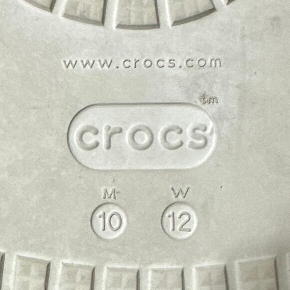 Crocs Platform Mega Crush Bone Mens 10/ Women 12Classic Crush Clog Sandals Shoes - Picture 6 of 8